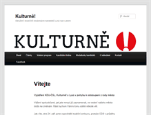 Tablet Screenshot of kulturne.net